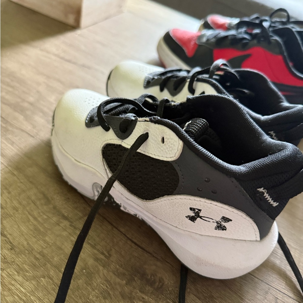 Under Armour Kids' Black and White Sneakers